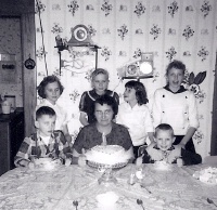1957 Grandma Blevens Birthday.jpg